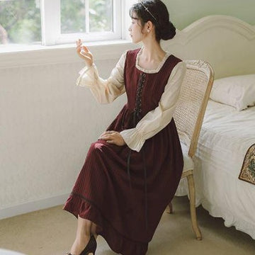 昼下がりの英国ワンピース_X0117